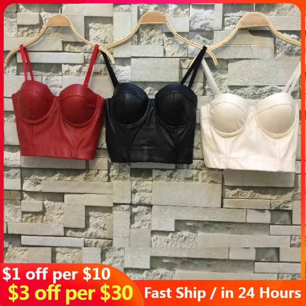 t-shirt bustier cool black pu leather bralet women's bustier bra night club party cropped tube for women, White
t-shirt bustier cool black pu leather bralet women's bustier bra night club party cropped tube for women, White