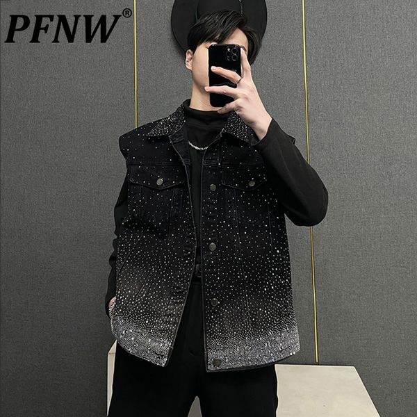 men's vests pfnw spring autumn denim jackets darkwear high street sleeveless drilling baggy handsome niche casual coat 28a2097 230420, Black;white
men's vests pfnw spring autumn denim jackets darkwear high street sleeveless drilling baggy handsome niche casual coat 28a2097 230420, Black;white