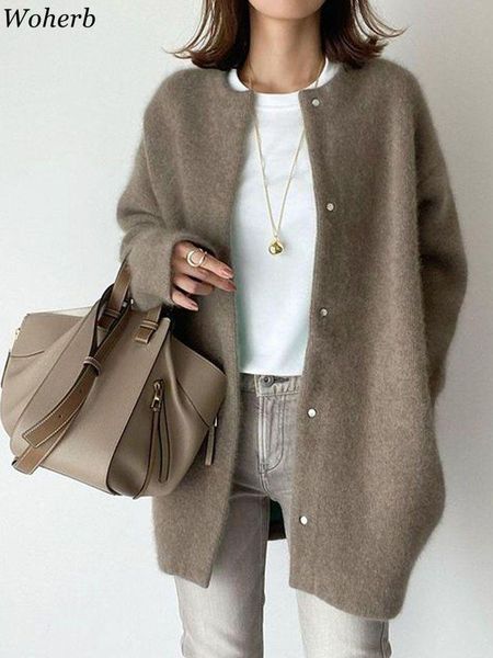 sweaters woherb knitted cardigan women casual loose sweater jackets solid autumn new female casual street kardigan coats damski, White;black
sweaters woherb knitted cardigan women casual loose sweater jackets solid autumn new female casual street kardigan coats damski, White;black