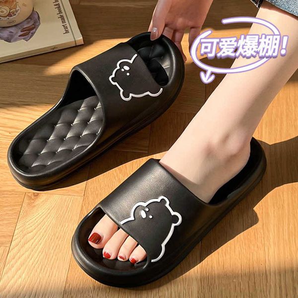 slippers feet feeling summer indoor home bathroom antiskid thick sole sandals men's and women's cartoon slippers for external wear, Black
slippers feet feeling summer indoor home bathroom antiskid thick sole sandals men's and women's cartoon slippers for external wear, Black