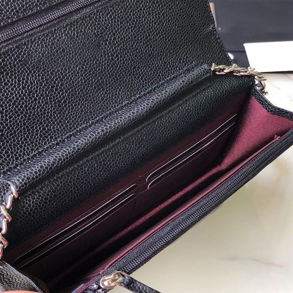 2022 classic mini caviar sheepskin womens chain wallets with box purses luxurys designers bags men shoulder bag crossbody bag2971, Red;black
2022 classic mini caviar sheepskin womens chain wallets with box purses luxurys designers bags men shoulder bag crossbody bag2971, Red;black
