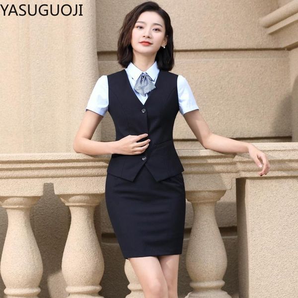 vests yasuguoji elegant fashion women vest work wear slim v neck formal office ladies elegant interview vest coat plus size uniforms, Black;white
vests yasuguoji elegant fashion women vest work wear slim v neck formal office ladies elegant interview vest coat plus size uniforms, Black;white