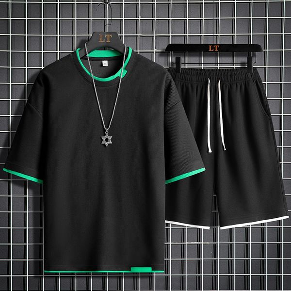 men's tracksuits 2023 summer mens classic oneck short sleeve fashion solid color shorts two piece set men casual breathable harajuku sp, Gray
men's tracksuits 2023 summer mens classic oneck short sleeve fashion solid color shorts two piece set men casual breathable harajuku sp, Gray