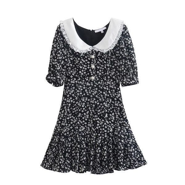 dresses yenkye summer 2022 women lace patchwork peter pan collar floral print dress puff sleeve ladies vintage dress chiffon short robe, Black;gray
dresses yenkye summer 2022 women lace patchwork peter pan collar floral print dress puff sleeve ladies vintage dress chiffon short robe, Black;gray