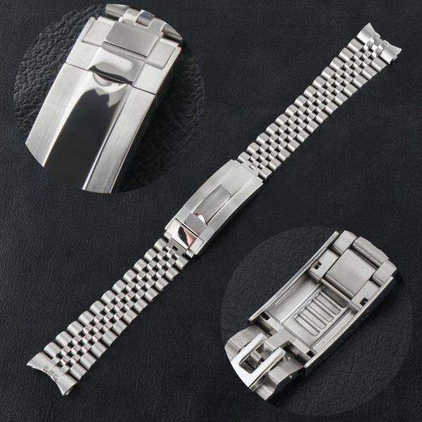 watch bands jubilee watchband strap 2021 men's 20mm 316l stainless steel bracelet silver glide-lock buckle for 40mm sub case262b, Black;brown
watch bands jubilee watchband strap 2021 men's 20mm 316l stainless steel bracelet silver glide-lock buckle for 40mm sub case262b, Black;brown