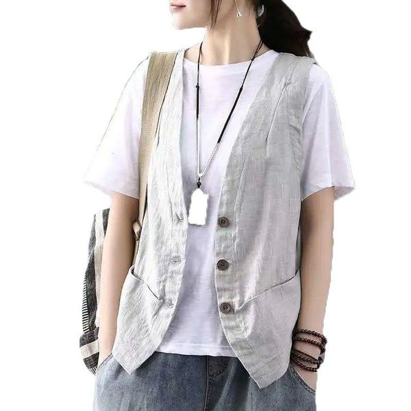 vests summer the new retro cotton vest women's loose allmatch sleeveless waistcoat chinese casual slim waistcoat cardigan short coat, Black;white
vests summer the new retro cotton vest women's loose allmatch sleeveless waistcoat chinese casual slim waistcoat cardigan short coat, Black;white