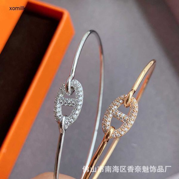 hermm designer bracelet s925 sterling silver pig nose plain bracelet simple and fashionable slim style in small market design, Black
hermm designer bracelet s925 sterling silver pig nose plain bracelet simple and fashionable slim style in small market design, Black