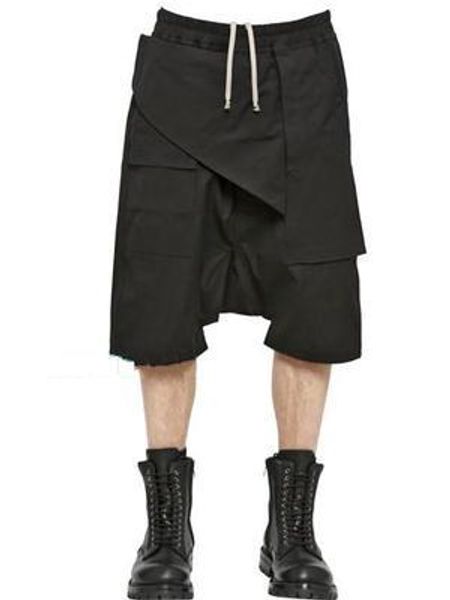 pants ro style spring and summer new asymmetric splicing stereo low crotch shorts casual fivepoint personality, Black
pants ro style spring and summer new asymmetric splicing stereo low crotch shorts casual fivepoint personality, Black