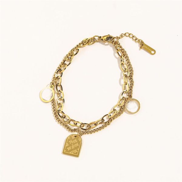 fashion classic bracelets women link chain brand letter bangle 18k gold plated stainless steel crystal lovers gift wristband cuff 212b, Black
fashion classic bracelets women link chain brand letter bangle 18k gold plated stainless steel crystal lovers gift wristband cuff 212b, Black