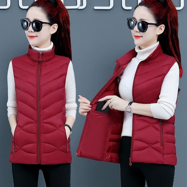 vests vest women winter padded jacket women down cotton vest puffer waistcoat for female stand collar sleeveless jacket coat vest, Black;white
vests vest women winter padded jacket women down cotton vest puffer waistcoat for female stand collar sleeveless jacket coat vest, Black;white