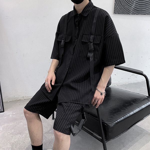 men's tracksuits 2023 hip hop clothes for men summer 2 piece cargo shorts sets fashion clothing mens streetwear striped set outfits 230, Gray
men's tracksuits 2023 hip hop clothes for men summer 2 piece cargo shorts sets fashion clothing mens streetwear striped set outfits 230, Gray