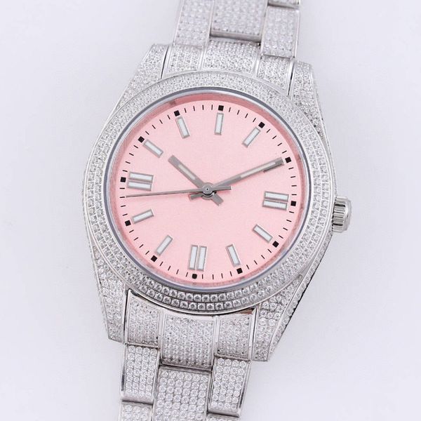 diamond watch mens watch automatic mechanical pink watches stainless steel strap waterproof designer montre de luxe 41mm, Slivery;brown
diamond watch mens watch automatic mechanical pink watches stainless steel strap waterproof designer montre de luxe 41mm, Slivery;brown
