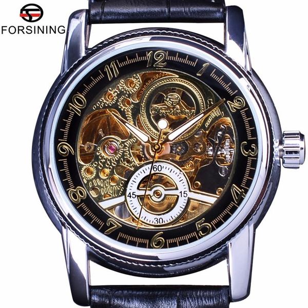 forsining automatic watch transparent men fashion casual genuine leather mens skeleton watches brand luxury male wristwatch237f, Slivery;brown
forsining automatic watch transparent men fashion casual genuine leather mens skeleton watches brand luxury male wristwatch237f, Slivery;brown