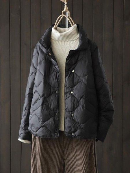 leather lightweight womenparkas coats winter turtleneck solid fashion design button cotton warm female outwear jackets, Black
leather lightweight womenparkas coats winter turtleneck solid fashion design button cotton warm female outwear jackets, Black