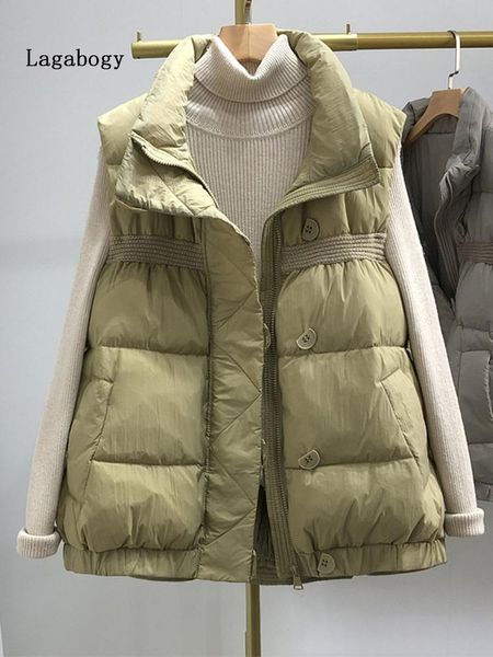 vests lagabogy 2022 winter women white duck down vest jacket female short soft waistcoat stand collar warm sleeveless, Black;white
vests lagabogy 2022 winter women white duck down vest jacket female short soft waistcoat stand collar warm sleeveless, Black;white