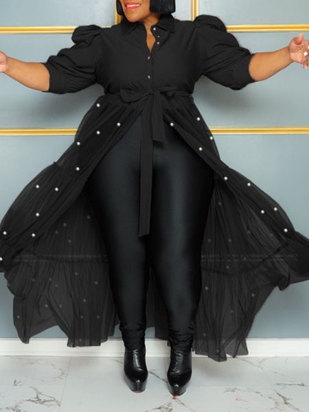 women's trench coats lw plus size pearl decor see through ruffle design dress coat tshirt puff short sleeve bulk dropshippin 230421, Tan;black
women's trench coats lw plus size pearl decor see through ruffle design dress coat tshirt puff short sleeve bulk dropshippin 230421, Tan;black
