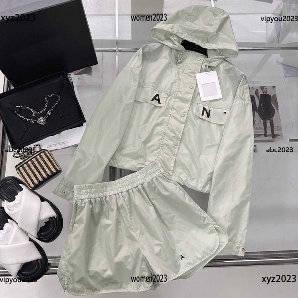 tracksuits women designer set summer suit size s-l 2pcs hooded sun protection clothing and refreshing shorts new arrival, Gray
tracksuits women designer set summer suit size s-l 2pcs hooded sun protection clothing and refreshing shorts new arrival, Gray
