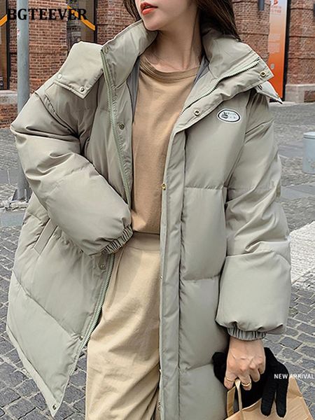 leather bgteever stylish thick hooded parkaswomen long sleeve singlebreasted zippers female warm down jackets winter overcoat women, Black
leather bgteever stylish thick hooded parkaswomen long sleeve singlebreasted zippers female warm down jackets winter overcoat women, Black