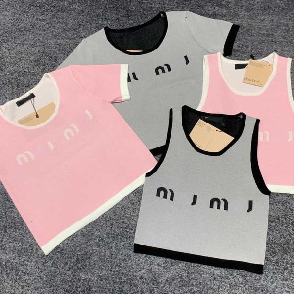 summer suspenders tank women miu designer t shirt with foreign style outside and inside sleeveless knitted sweater vest letter jacquard swee, White
summer suspenders tank women miu designer t shirt with foreign style outside and inside sleeveless knitted sweater vest letter jacquard swee, White