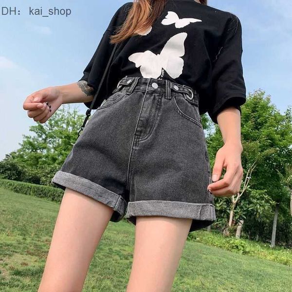 women's jeans summer south korean new curled denim shorts cotton pants casual wide leg trend 31, Blue
women's jeans summer south korean new curled denim shorts cotton pants casual wide leg trend 31, Blue