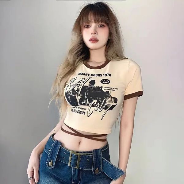 women's & tees round neck threaded short-sleeved t-shirt women's summer slim fit and thin cotton knitted camis, White
women's & tees round neck threaded short-sleeved t-shirt women's summer slim fit and thin cotton knitted camis, White