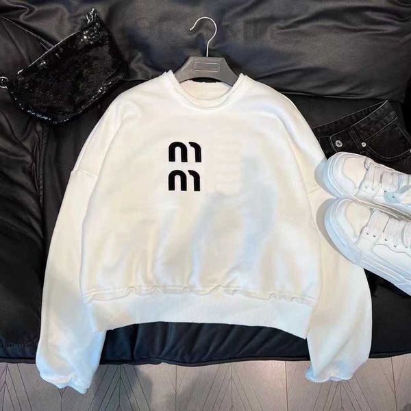 women's hoodies & sweatshirts designer reduced age style round neck sweater 23 early spring new letter embroidered neckline old curled, Black
women's hoodies & sweatshirts designer reduced age style round neck sweater 23 early spring new letter embroidered neckline old curled, Black