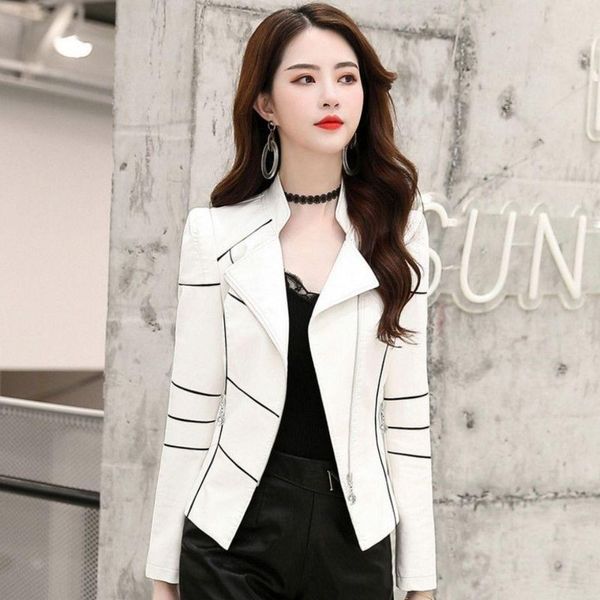 jackets women's leather jacket coat short 2022 new motorcycle slim spring and autumn black white, Black;brown
jackets women's leather jacket coat short 2022 new motorcycle slim spring and autumn black white, Black;brown