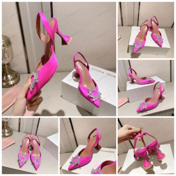 amina muaddi wedding sandals heeled shoes dress shoe luxury designer satin high bow crystal-embellished buckle pointed toe sunflower slipper, Black
amina muaddi wedding sandals heeled shoes dress shoe luxury designer satin high bow crystal-embellished buckle pointed toe sunflower slipper, Black