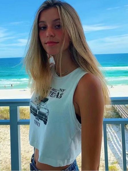 tanks vintage white car print crop women summer chic loose sleeveless soft cotton short tank woman 2022 new streetwear y2k, Black;white
tanks vintage white car print crop women summer chic loose sleeveless soft cotton short tank woman 2022 new streetwear y2k, Black;white