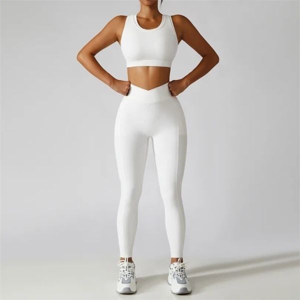 new fashion yoga outfits 2 pieces seamless women tracksuit set running workout sportswear gym clothes fitness bra high waist leggings sports, White;red
new fashion yoga outfits 2 pieces seamless women tracksuit set running workout sportswear gym clothes fitness bra high waist leggings sports, White;red