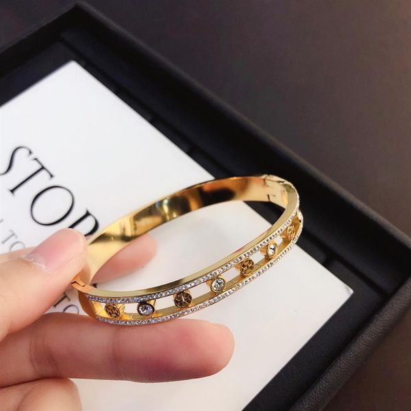 new fashionable bracelets bangle designer letter crystal 18k gold plated stainless steel bracelet fashion jewelry men's and w301f, Black
new fashionable bracelets bangle designer letter crystal 18k gold plated stainless steel bracelet fashion jewelry men's and w301f, Black