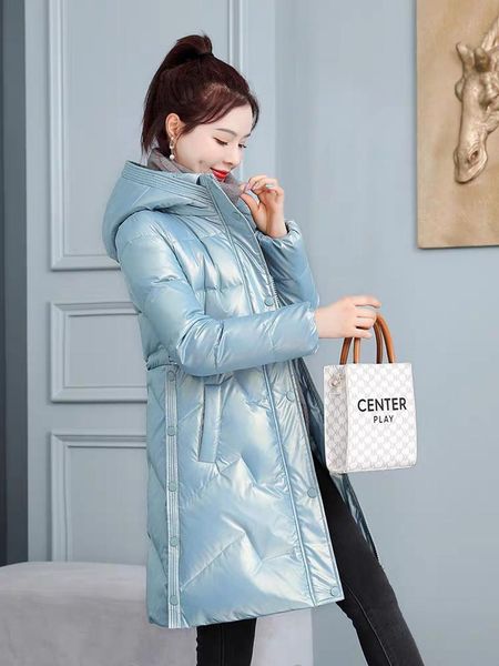 leather fdfklak new shiny down cotton quilted jacket midlength slim winter coat women large size thick wadded overcoat chaqueta mujer, Black
leather fdfklak new shiny down cotton quilted jacket midlength slim winter coat women large size thick wadded overcoat chaqueta mujer, Black