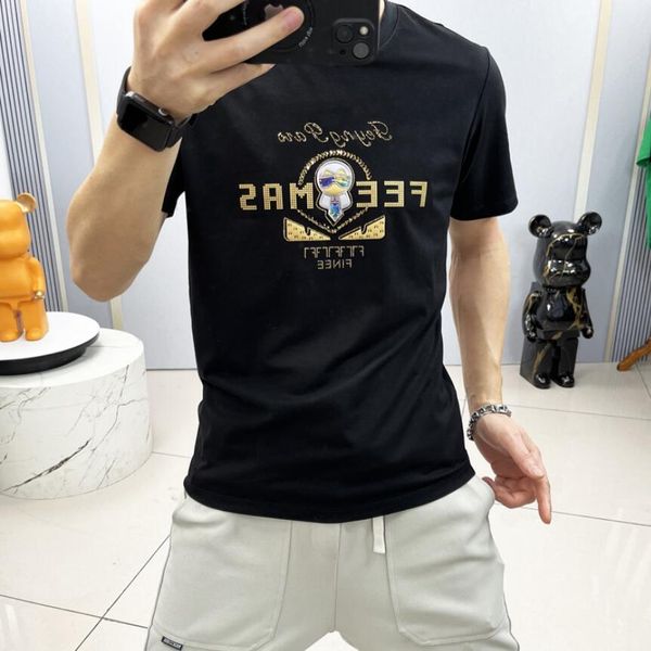 men's t-shirts light luxury mens designer european and american trendy brand short sleeved t-shirt, men's mercerized cotton, men&#, White;black
men's t-shirts light luxury mens designer european and american trendy brand short sleeved t-shirt, men's mercerized cotton, men&#, White;black