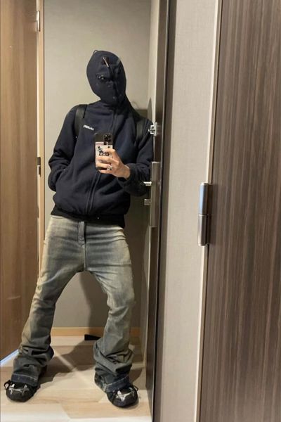 original rick jeans flare jeans for men oversized fashion loose pants men owens men hiphop men streetwear loose causal jeans 03, Blue
original rick jeans flare jeans for men oversized fashion loose pants men owens men hiphop men streetwear loose causal jeans 03, Blue