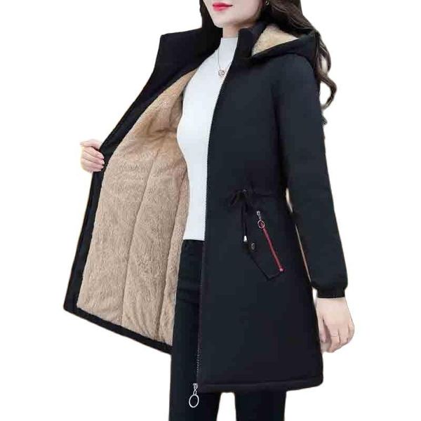 leather women long parka winter new large size long jackets womens hooded thick cotton coat warm loose casual coat pockets, Black
leather women long parka winter new large size long jackets womens hooded thick cotton coat warm loose casual coat pockets, Black