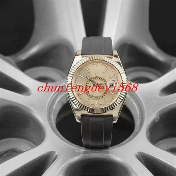 high cost effective mens sky dweller rubber strap watch eta fully automatic mechanical 42mm yellow gold 326238 sapphire waterproof301b, Slivery;brown
high cost effective mens sky dweller rubber strap watch eta fully automatic mechanical 42mm yellow gold 326238 sapphire waterproof301b, Slivery;brown