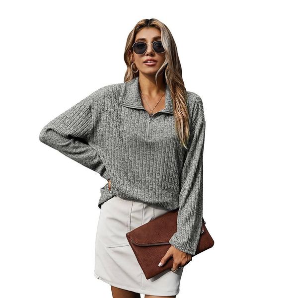 polos women lapel sweatshirt autumn zipper chic pullover vintage long sleeve warm winter female solid color ladies outerwear, White
polos women lapel sweatshirt autumn zipper chic pullover vintage long sleeve warm winter female solid color ladies outerwear, White