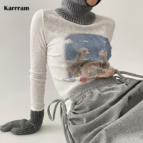women's t-shirt karrram korean fashion designer clothes y2k fairycore graphic t shirts long sleeve ribbed tshirts kawaii vintage stree, White
women's t-shirt karrram korean fashion designer clothes y2k fairycore graphic t shirts long sleeve ribbed tshirts kawaii vintage stree, White