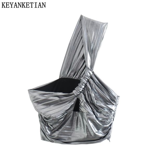 tanks keyanketian 2022 summer new metal texture asymmetric sloping shoulder y2k crop ladies corset sling crop top, Black;white
tanks keyanketian 2022 summer new metal texture asymmetric sloping shoulder y2k crop ladies corset sling crop top, Black;white