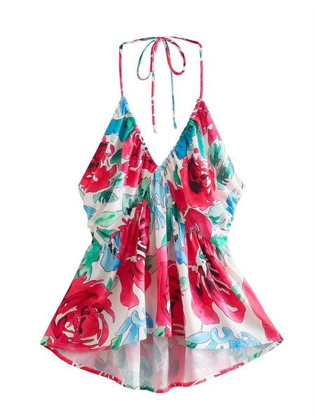 t-shirt women red floral print spaghetti strap backless mini dress aline high waist for dancing party sleeveless new arrival dress, White
t-shirt women red floral print spaghetti strap backless mini dress aline high waist for dancing party sleeveless new arrival dress, White