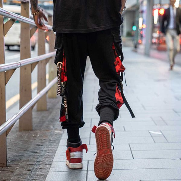 men's pants fojaganto primavera calas de carga dos homens hip hop carta fitas joggers calas bolsos ttico casual moletom masculino rua j, Black
men's pants fojaganto primavera calas de carga dos homens hip hop carta fitas joggers calas bolsos ttico casual moletom masculino rua j, Black