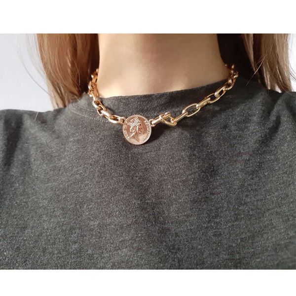 pendant necklaces fashion jewelry gold color coin pendant choker necklace for women girl gift party wear jewelry w0421, Silver
pendant necklaces fashion jewelry gold color coin pendant choker necklace for women girl gift party wear jewelry w0421, Silver