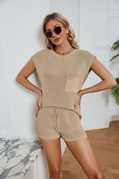 spring summer women's two piece pants sets loose casual set plus size pocket solid women knit, White
spring summer women's two piece pants sets loose casual set plus size pocket solid women knit, White