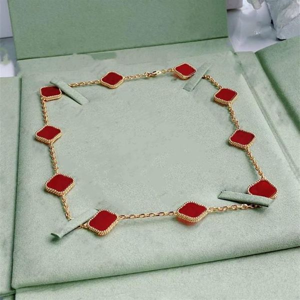 fashion necklace elegant ten clover classic bracelet necklace women's jewelry pendant 7 colors257m, Silver
fashion necklace elegant ten clover classic bracelet necklace women's jewelry pendant 7 colors257m, Silver