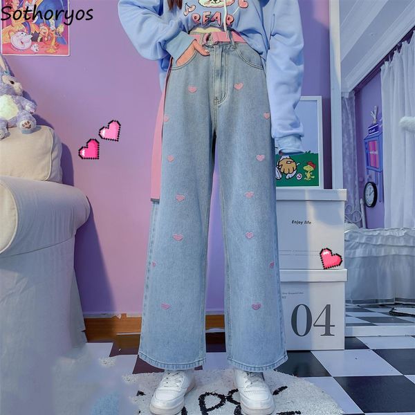 women's jeans sweet hearts embroidery jeans women wide leg denim trousers baggy mopping all-match high waist chic loose streetwear retr, Blue
women's jeans sweet hearts embroidery jeans women wide leg denim trousers baggy mopping all-match high waist chic loose streetwear retr, Blue