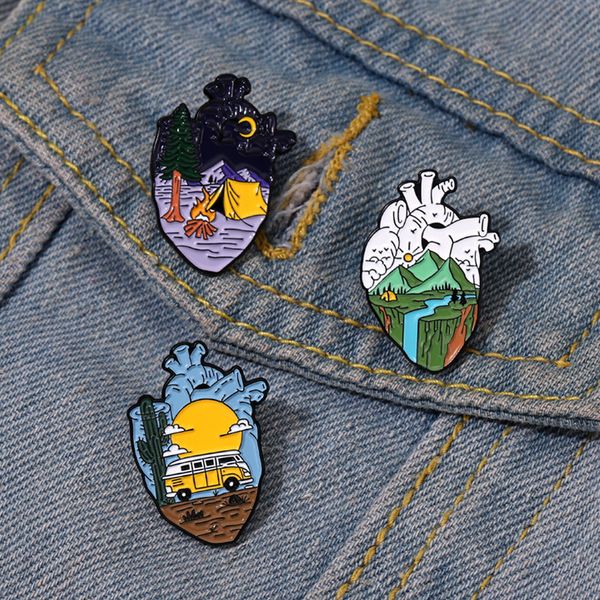 creative heart shape tourism landscape pattern alloy pin cute anime movies games hard enamel pins collect metal cartoon brooch, Blue
creative heart shape tourism landscape pattern alloy pin cute anime movies games hard enamel pins collect metal cartoon brooch, Blue