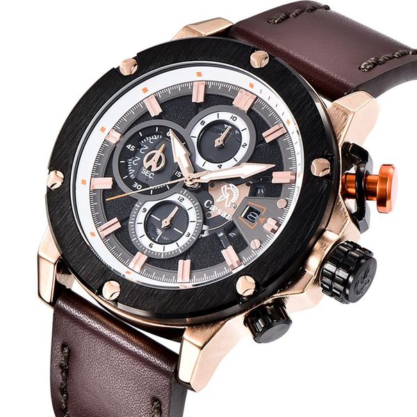 luxury leather strap rose gold quartz movement chronograph waterproof sport mens watches wristwatch male watch men 2019 relogi186u, Slivery;brown
luxury leather strap rose gold quartz movement chronograph waterproof sport mens watches wristwatch male watch men 2019 relogi186u, Slivery;brown