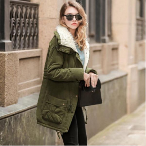 leather midlength lamb wool slimfit cottonpadded jacket fashion casual women's cottonpadded jacket, Black
leather midlength lamb wool slimfit cottonpadded jacket fashion casual women's cottonpadded jacket, Black