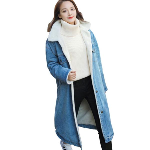 leather 2022 winter denim coats new women's parka thick flocking long jeans jacket female long sleeve single breasted cotton coats g626, Black
leather 2022 winter denim coats new women's parka thick flocking long jeans jacket female long sleeve single breasted cotton coats g626, Black
