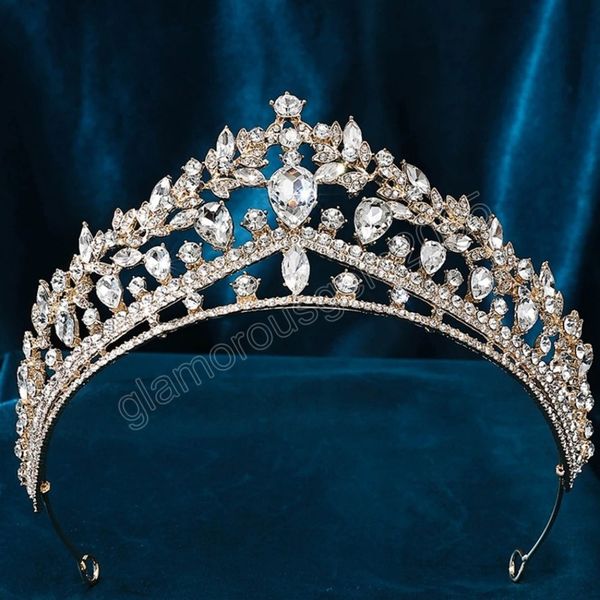 korean luxury gold color crystal tiara crown women wedding hair jewelry elegant bridal bride queen crown hair accessories, White;golden
korean luxury gold color crystal tiara crown women wedding hair jewelry elegant bridal bride queen crown hair accessories, White;golden
